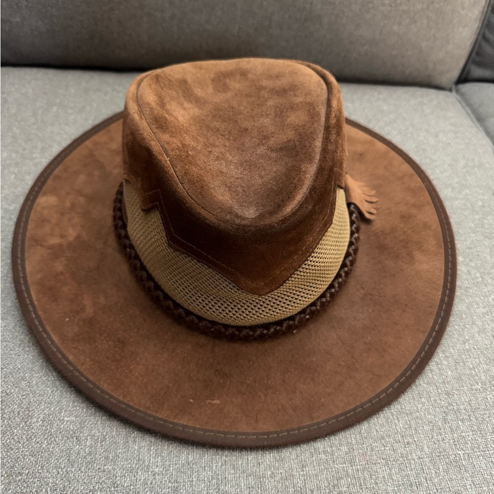Sirocco | Mens Wide Brim Sun Suede and Mesh Hat - XXL​​​